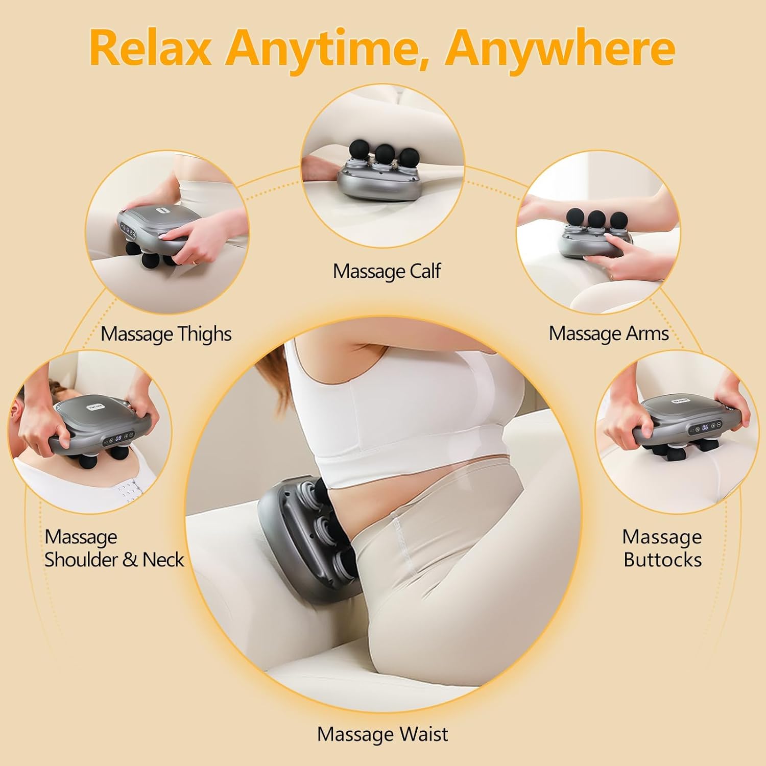 FlexiPulse™ | 6-Head Massage Gun